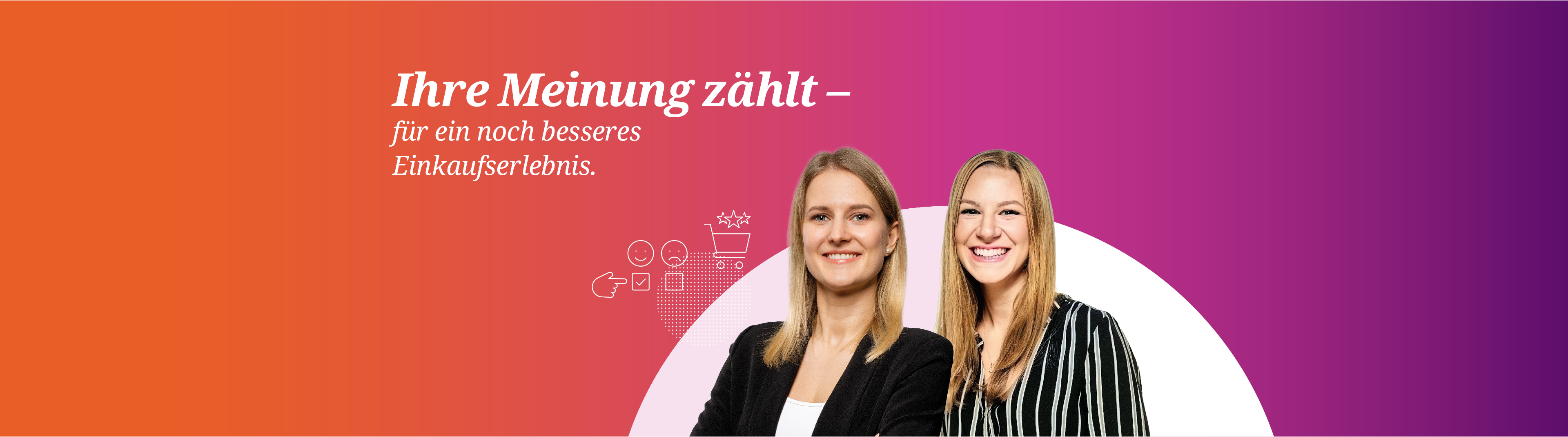 NOVENTI_Kundenbefragung_Shop-Header_3840x1070px_h image, two women, shopping, panel?, background